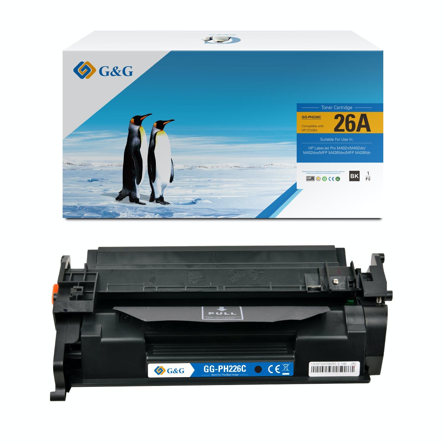 Toner Premium G&G (3.1K) HP 26A Black (CF226A)