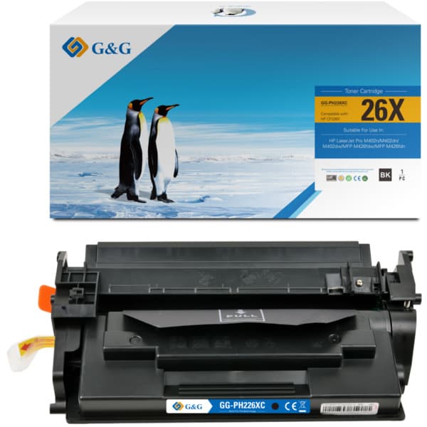 Toner Premium G&G (9K) HP 26X Black (CF226X)