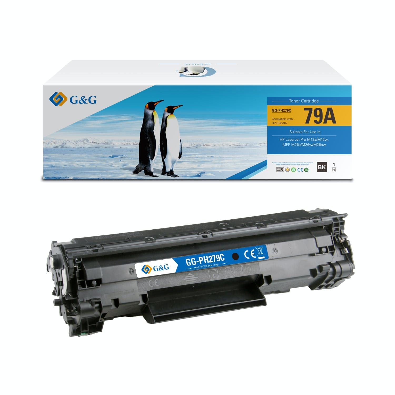 Toner Premium G&G (1K) HP 79A Black (CF279A)
