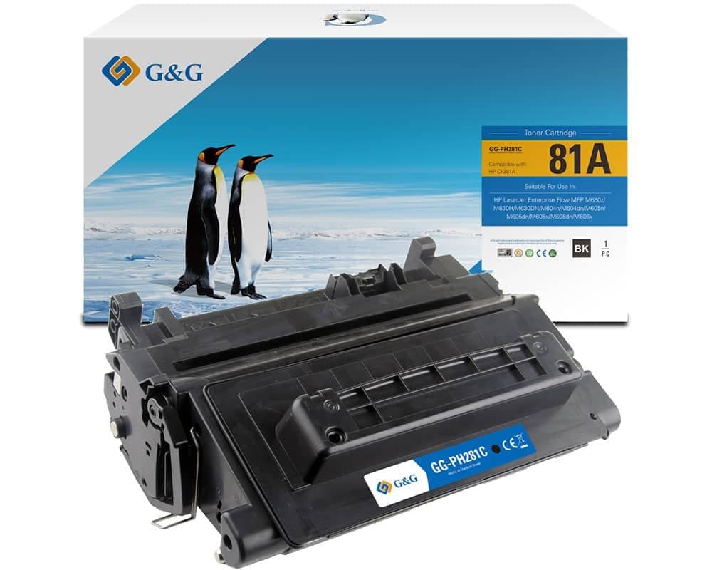 Toner Premium G&G (10.5K) HP 81A Black (CF281A)