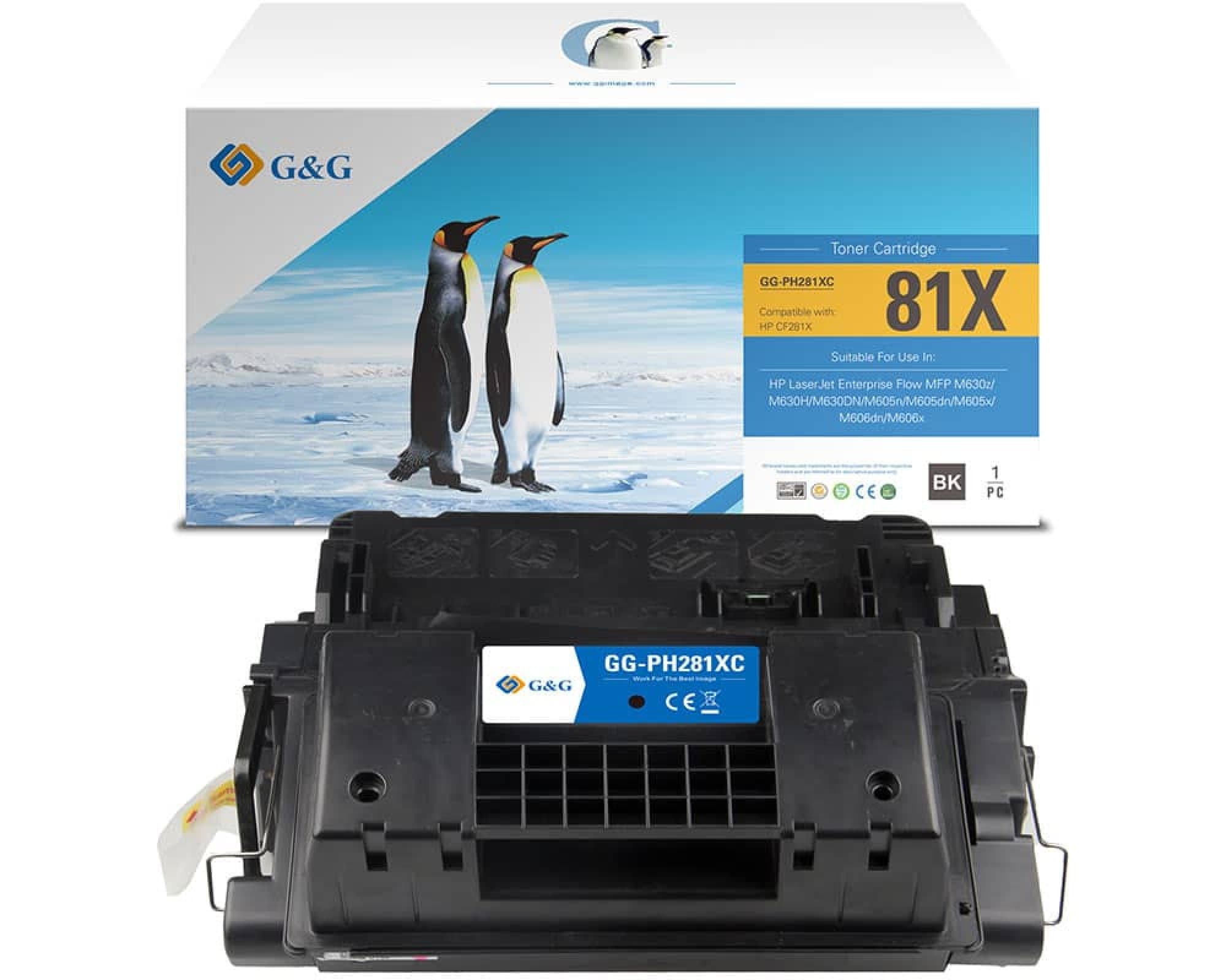 Toner Premium G&G (25K) Canon 039H Black (0288C001, CRG-039H, CRG039H)