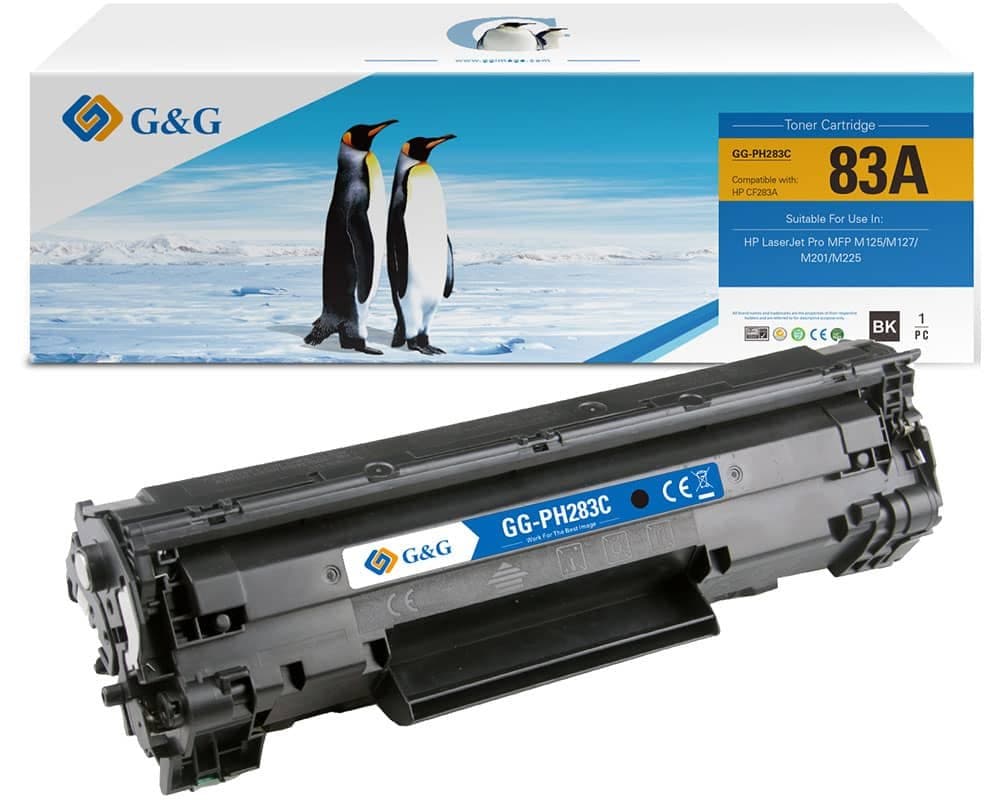 Toner Premium G&G (1.5K) HP 83A Black (CF283A)