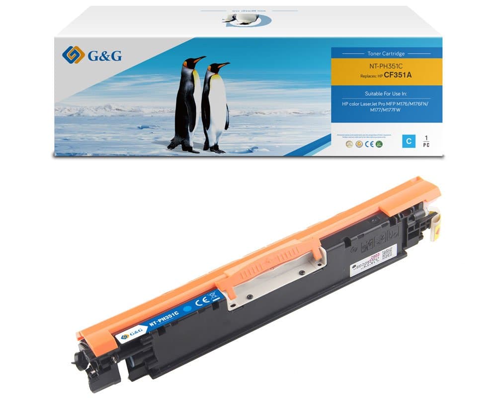 Toner Premium G&G (1K) HP 130A Cyan (CF351A)