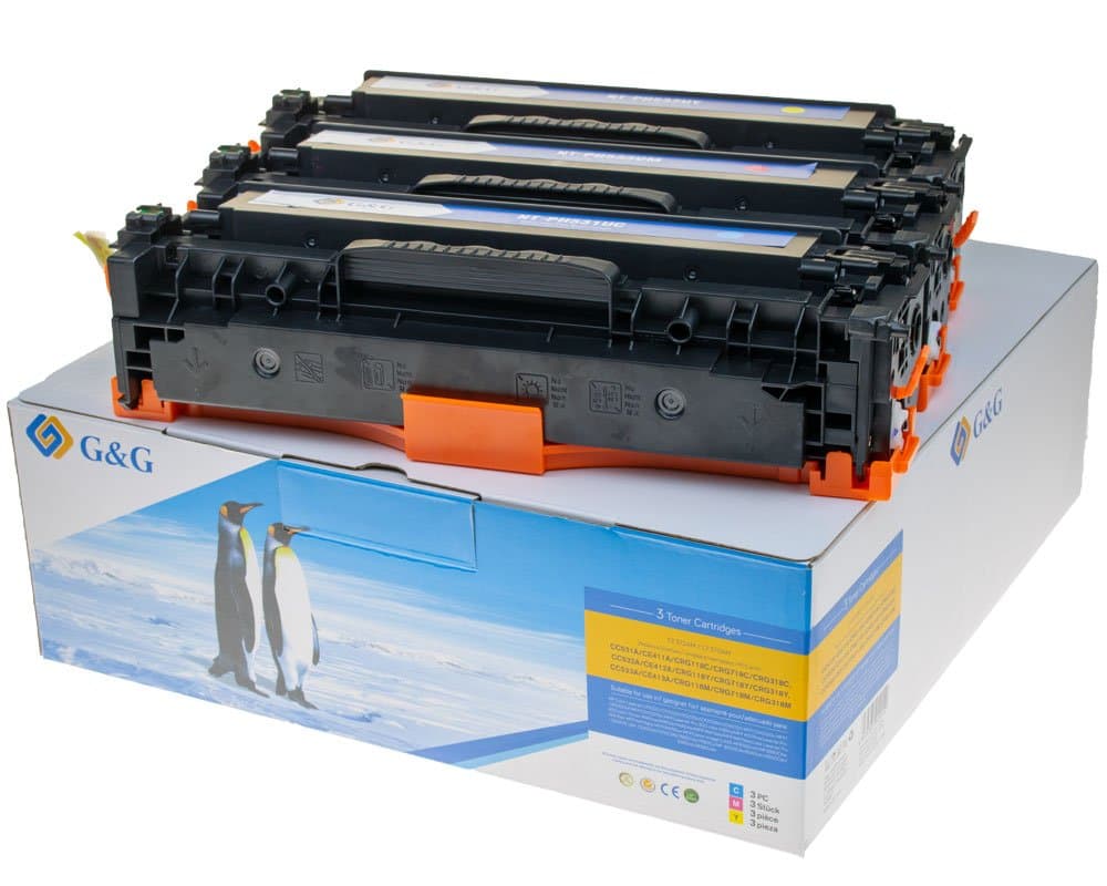 Pachet tonere premium G&G Canon 716 CMY (CRG-716, CRG716 CMY)