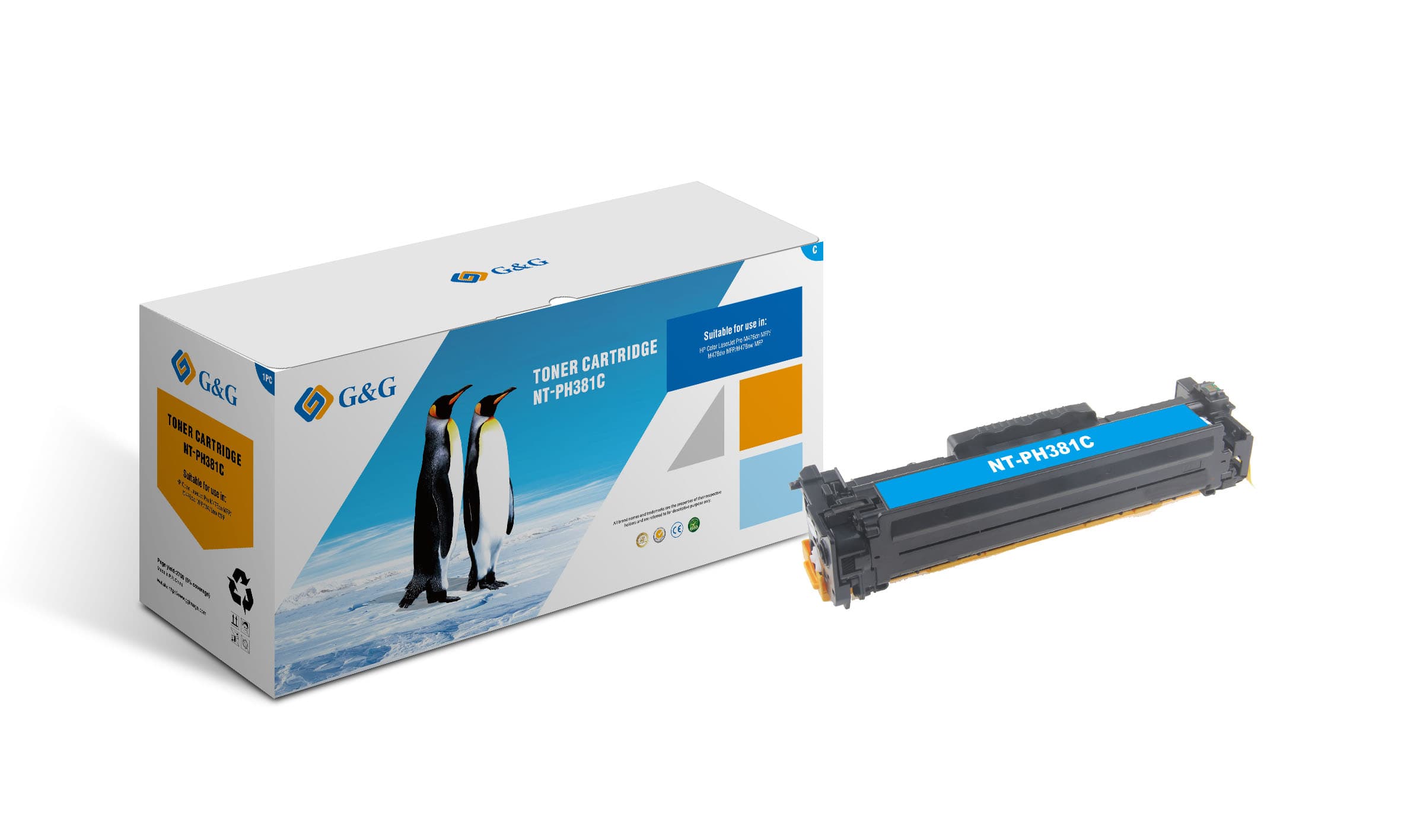 Toner Premium G&G (2.8K) HP 312A Cyan (CF381A)