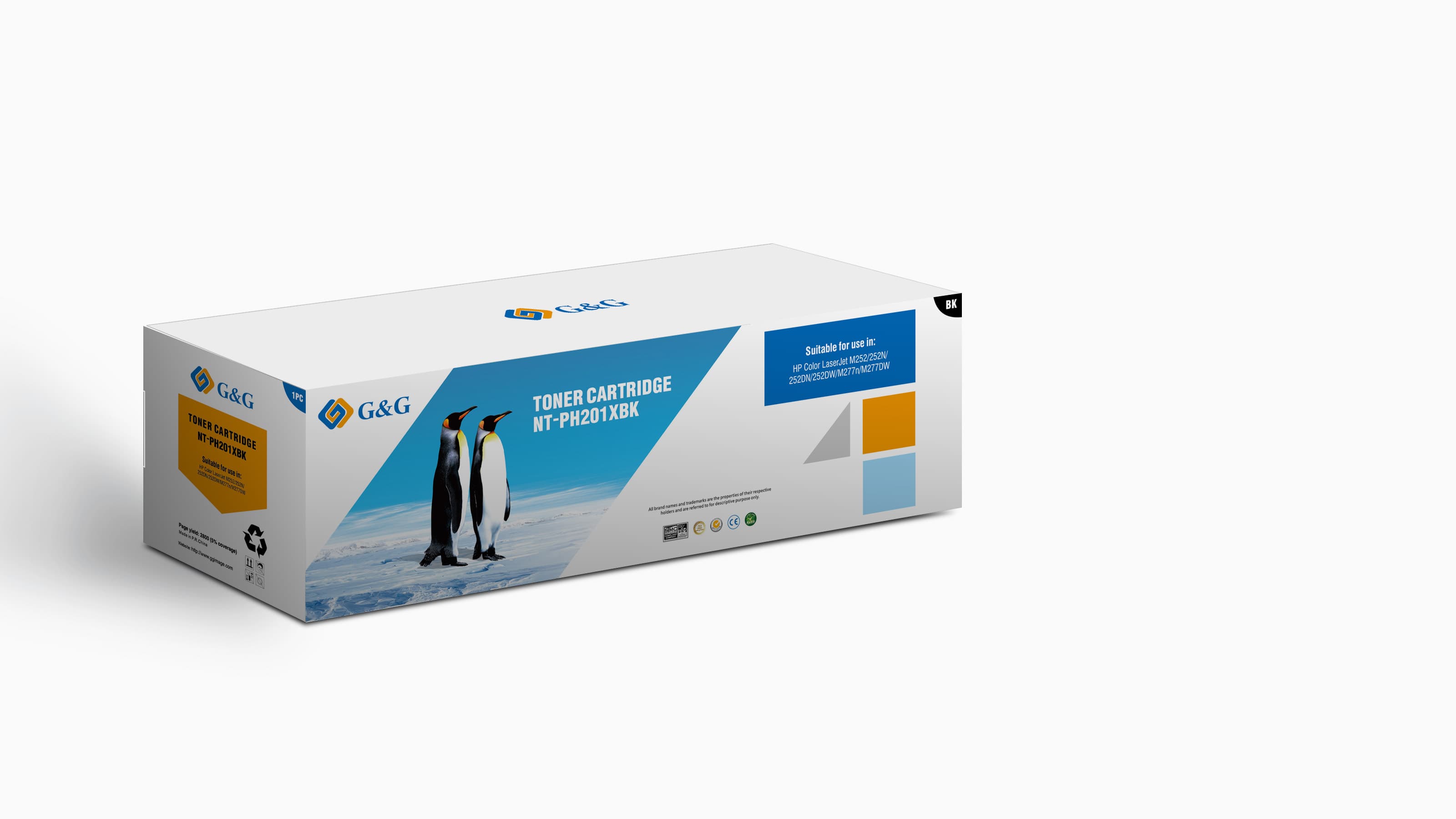 Toner Premium G&G (2.8K) HP 201X Black (CF400X)