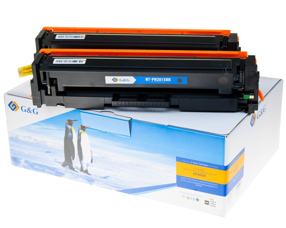 Pachet tonere premium G&G HP 201X Black (CF400X)