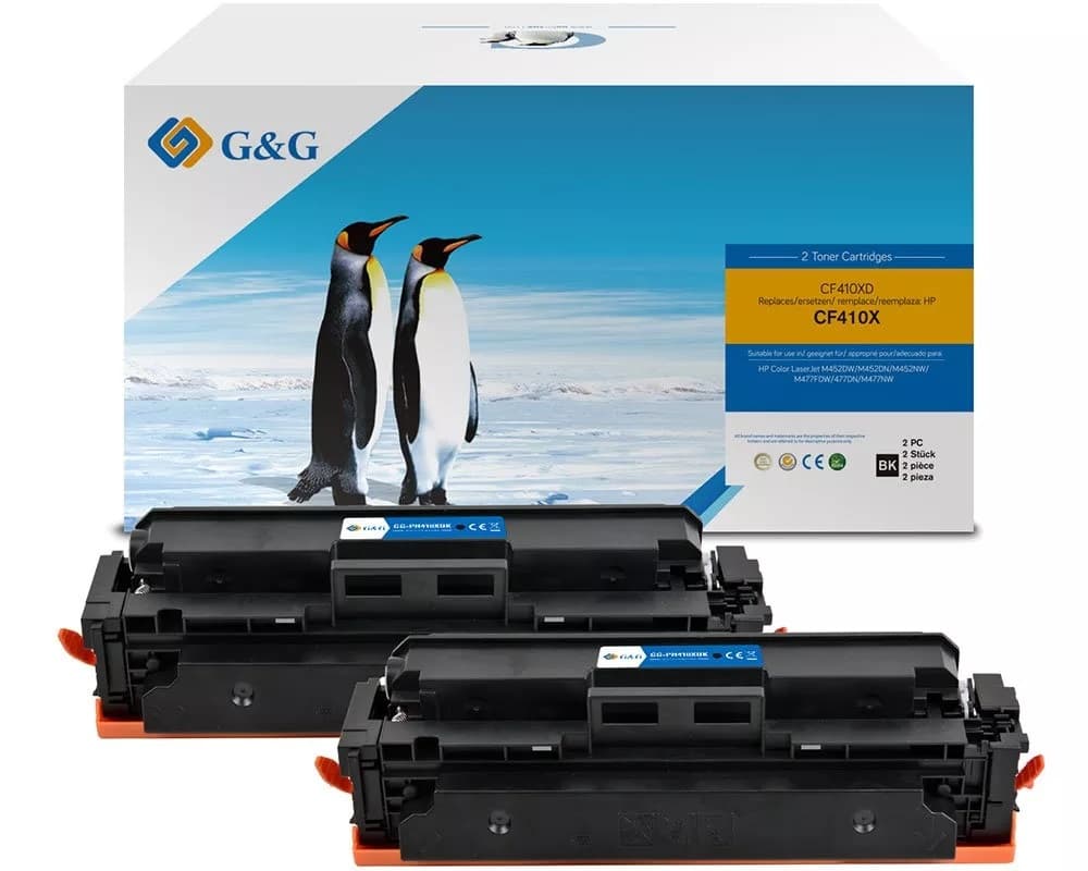 Pachet tonere premium G&G HP 410X Black (CF410X)