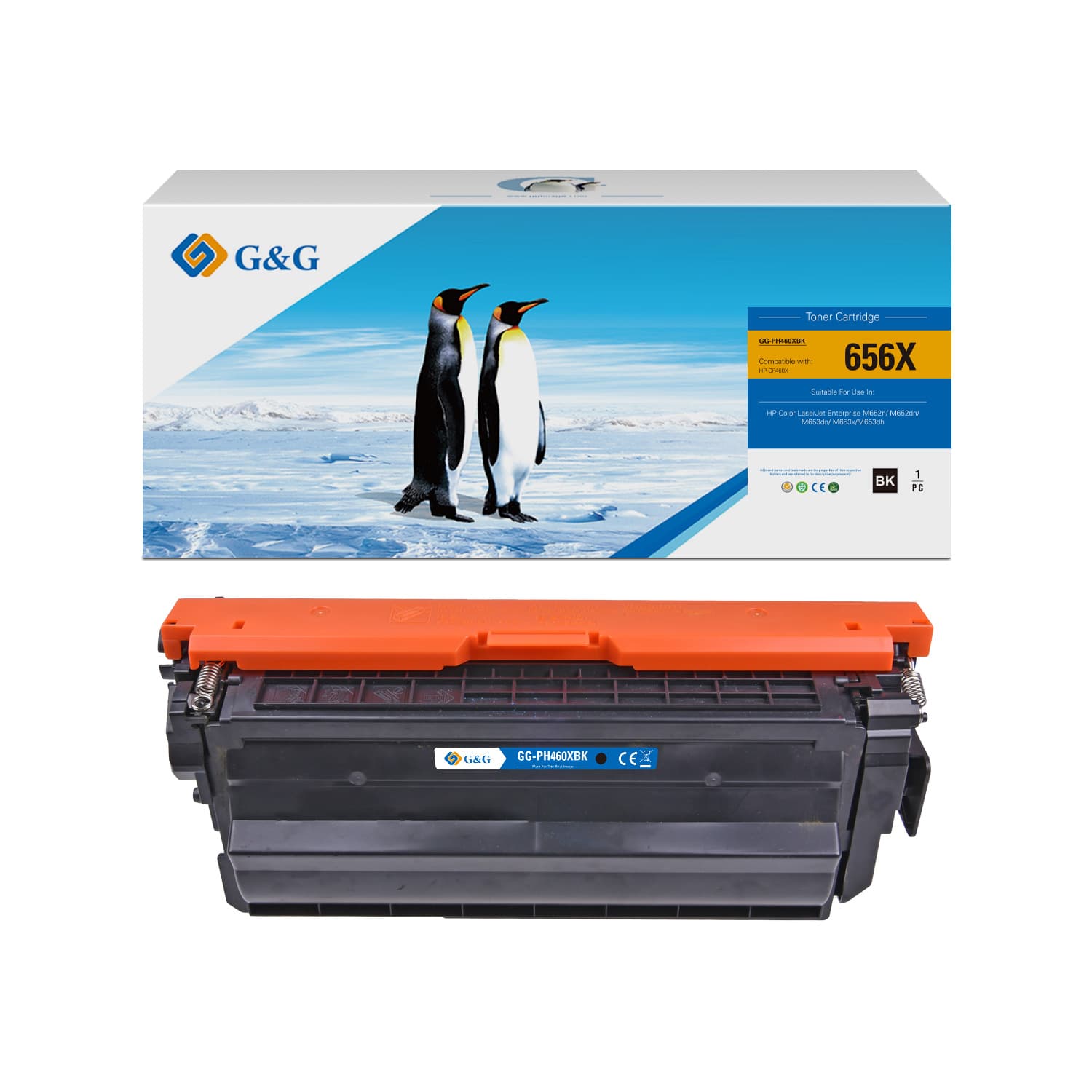 Toner Premium G&G (27K) HP 656X Black (CF460X)