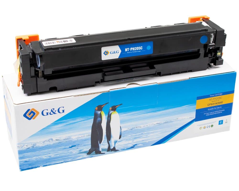 Toner Premium G&G (0.9K) HP 205A Cyan (CF531A)