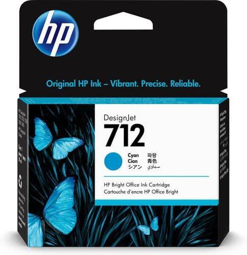 Cartus de cerneala original HP 712 Cyan (3ED67A)