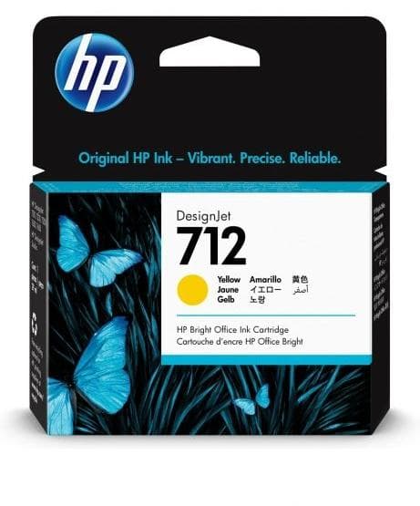 Cartus de cerneala original HP 712 Yellow (3ED69A)