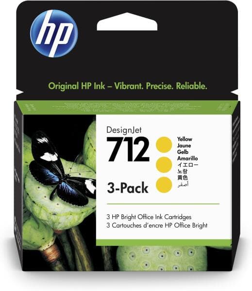 Cartus de cerneala original HP 712 Yellow (3ED79A)