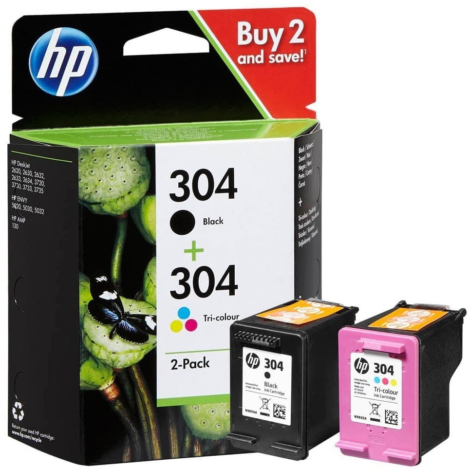 Set cartuse de cerneala HP 304 Black & Color pack (3JB05AE)