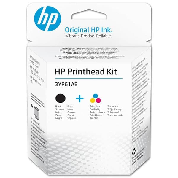 Cap de printare original HP 3YP61AE Black/Tri-color GT Printhead