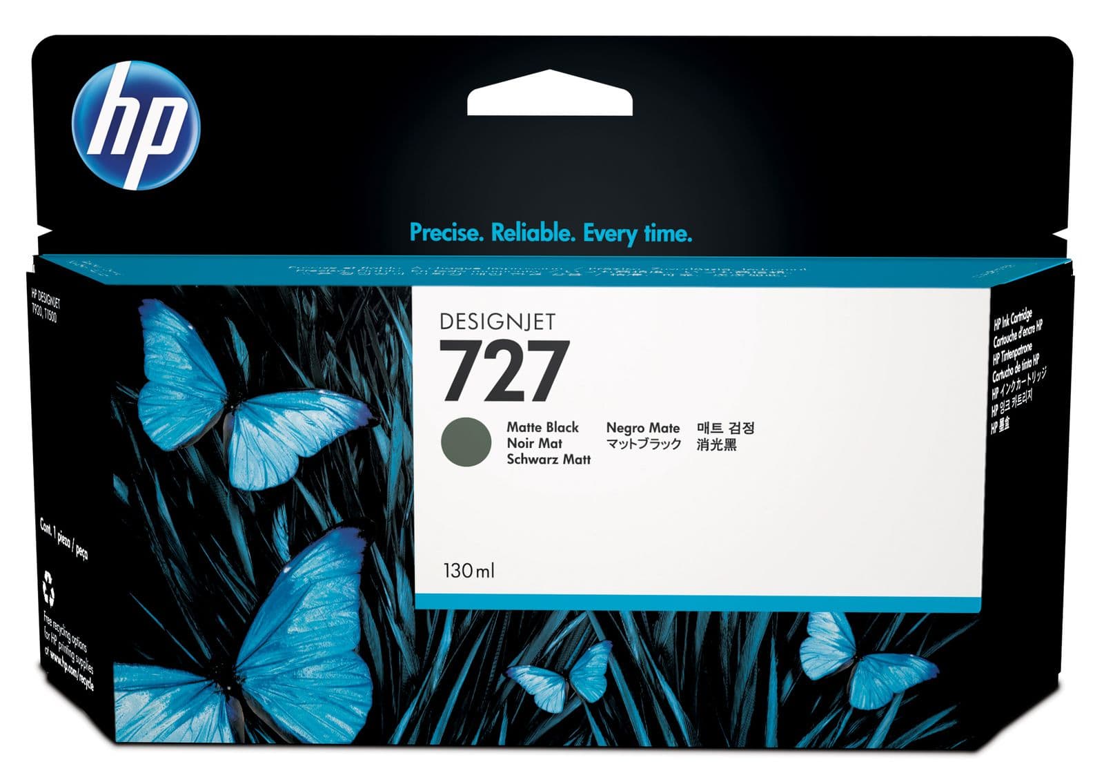 Cartus de cerneala original HP 727 Matte Black (B3P22A)