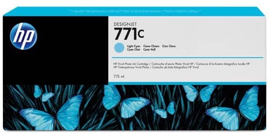 Cartus de cerneala original HP 771C Light Cyan (B6Y12A)