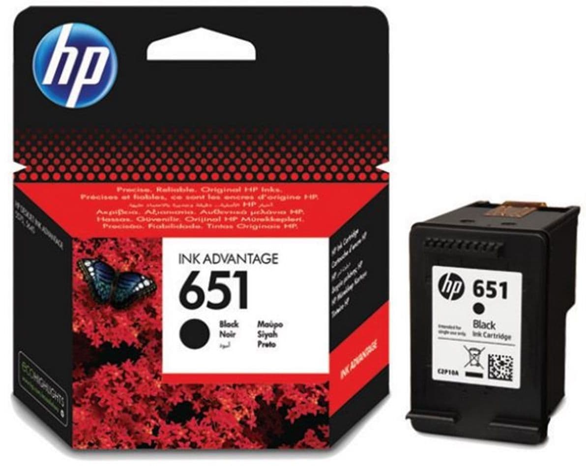 Cartus de cerneala original HP 651 Black (C2P10AE)