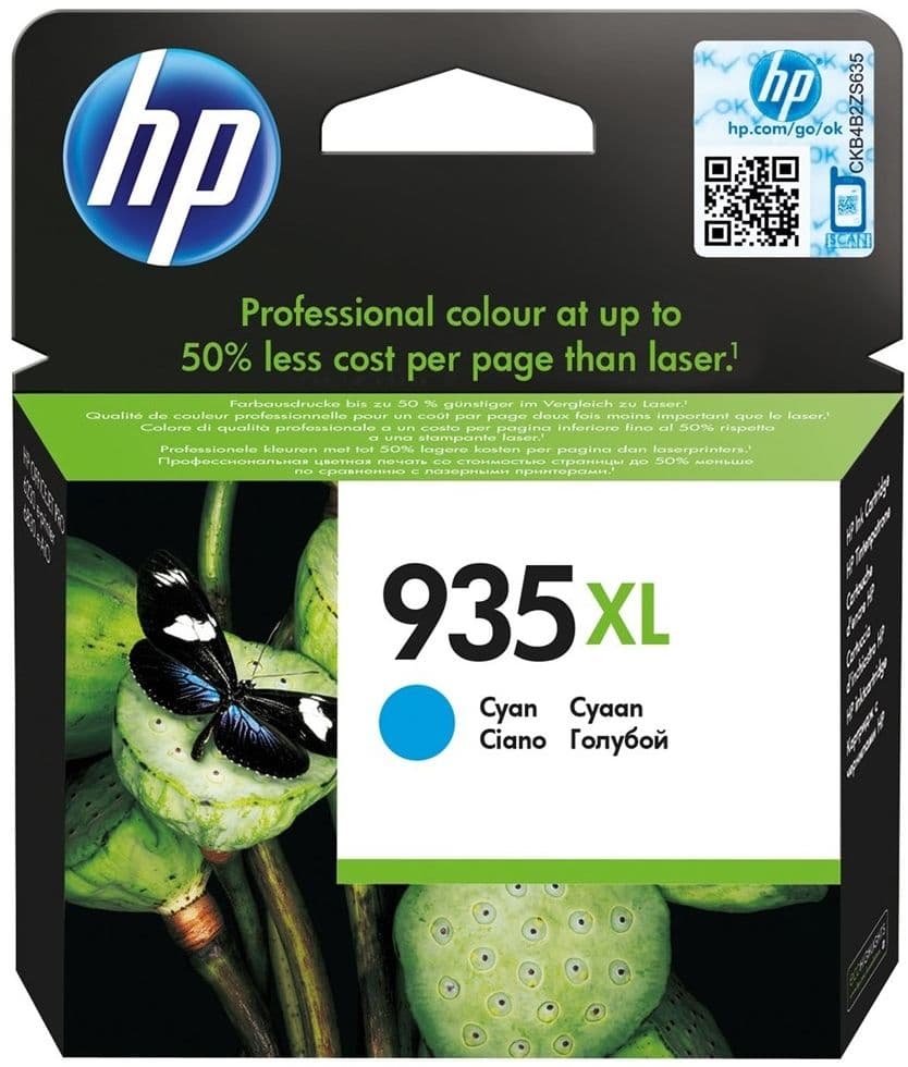 Cartus de cerneala original HP 935XL Cyan (C2P24AE)
