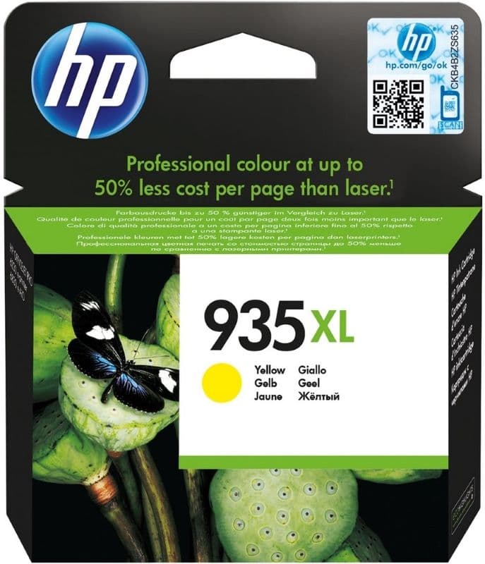 Cartus de cerneala original HP 935XL Yellow (C2P26AE)