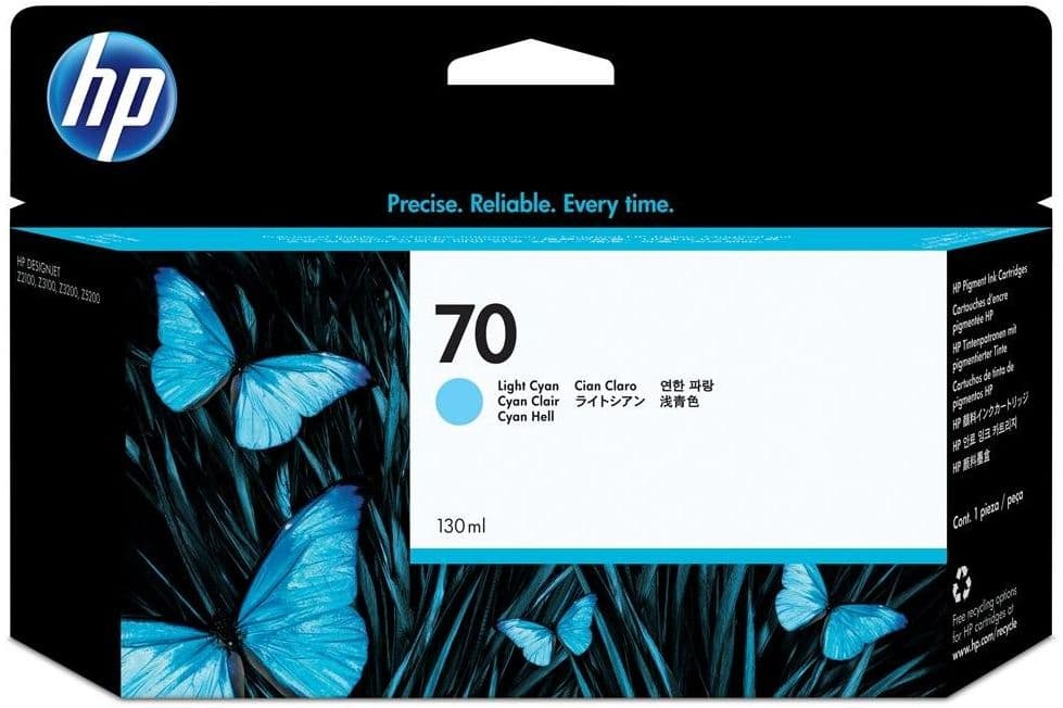 Cartus de cerneala original HP 70 Light Cyan (C9390A)