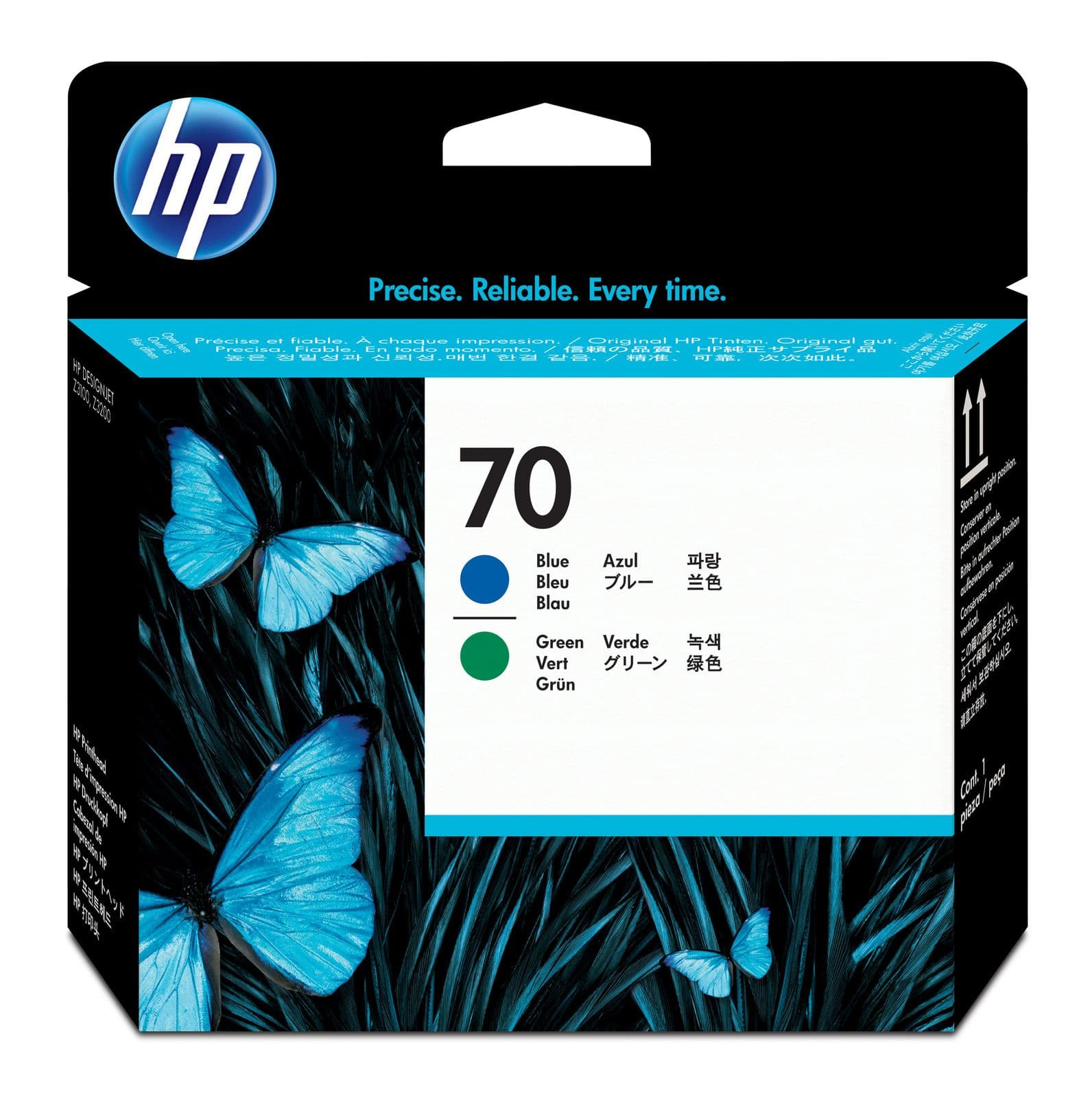 Cap de printare original HP 70 Blue & Green (C9408A)