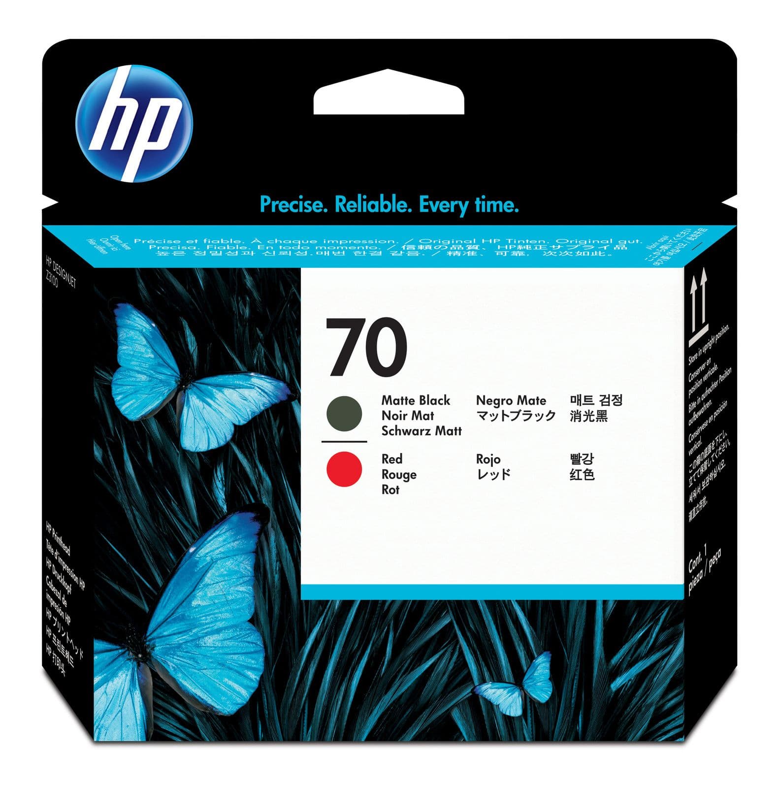 Cap de printare original HP 70 Matte Black & Red (C9409A)