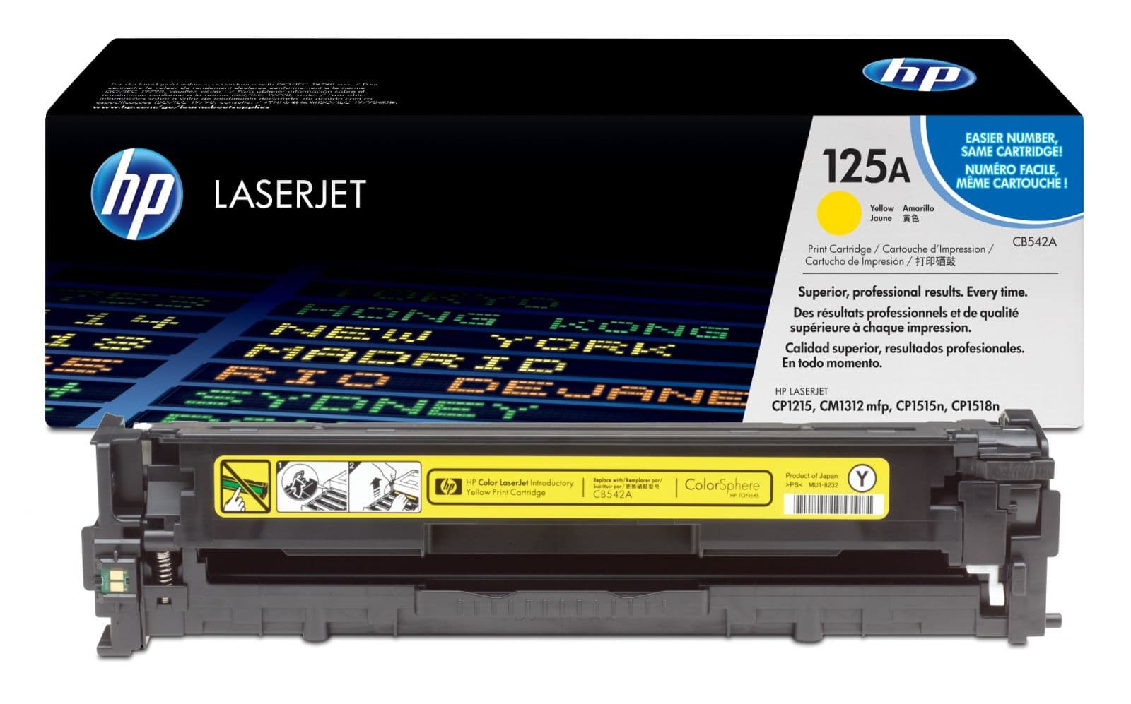 Cartus de toner (1.4K) HP 125A Yellow (CB542A)