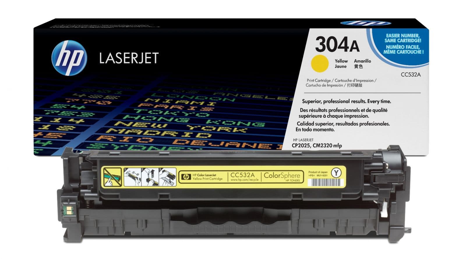 Cartus de toner (2.8K) HP 304A Yellow (CC532A)