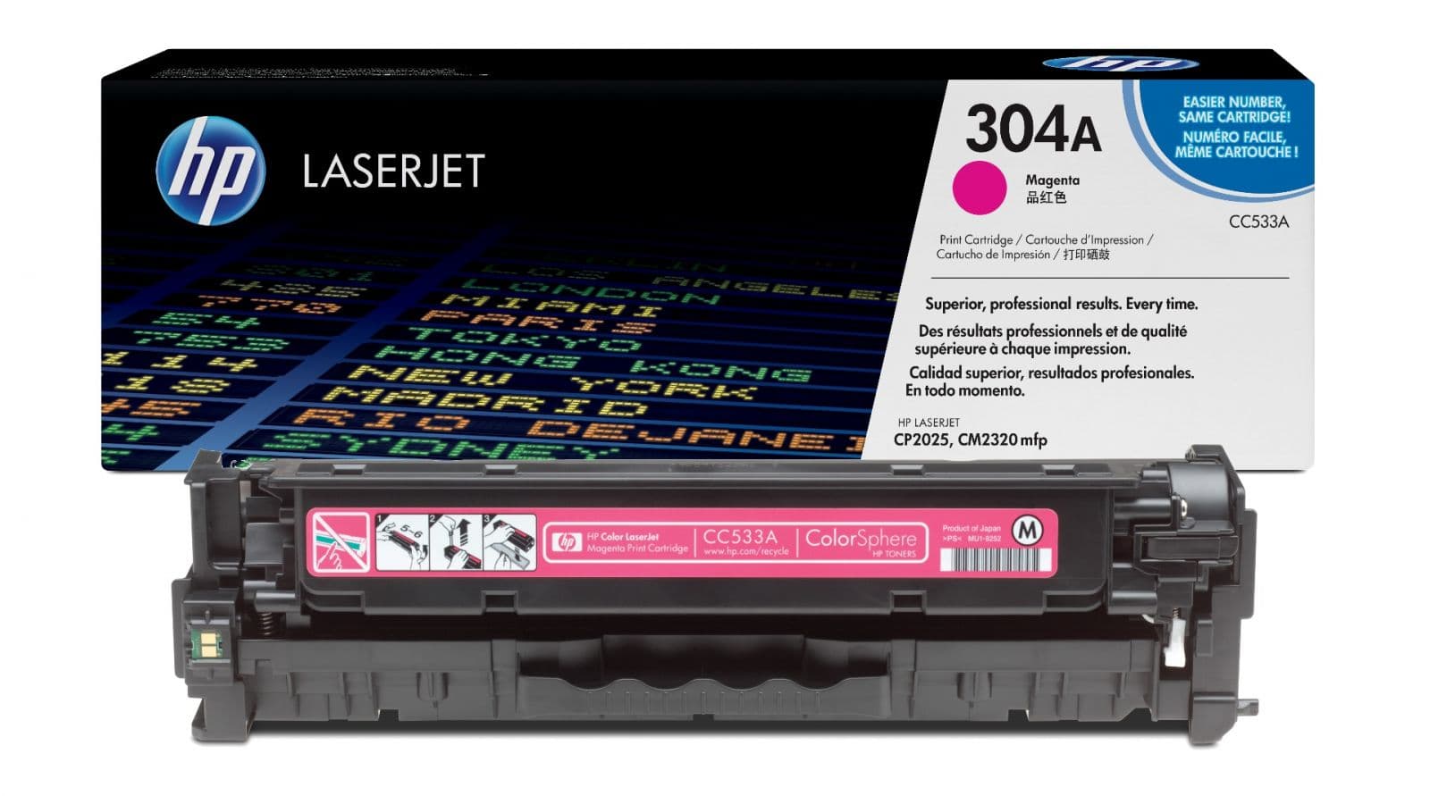 Cartus de toner (2.8K) HP 304A Magenta (CC533A)
