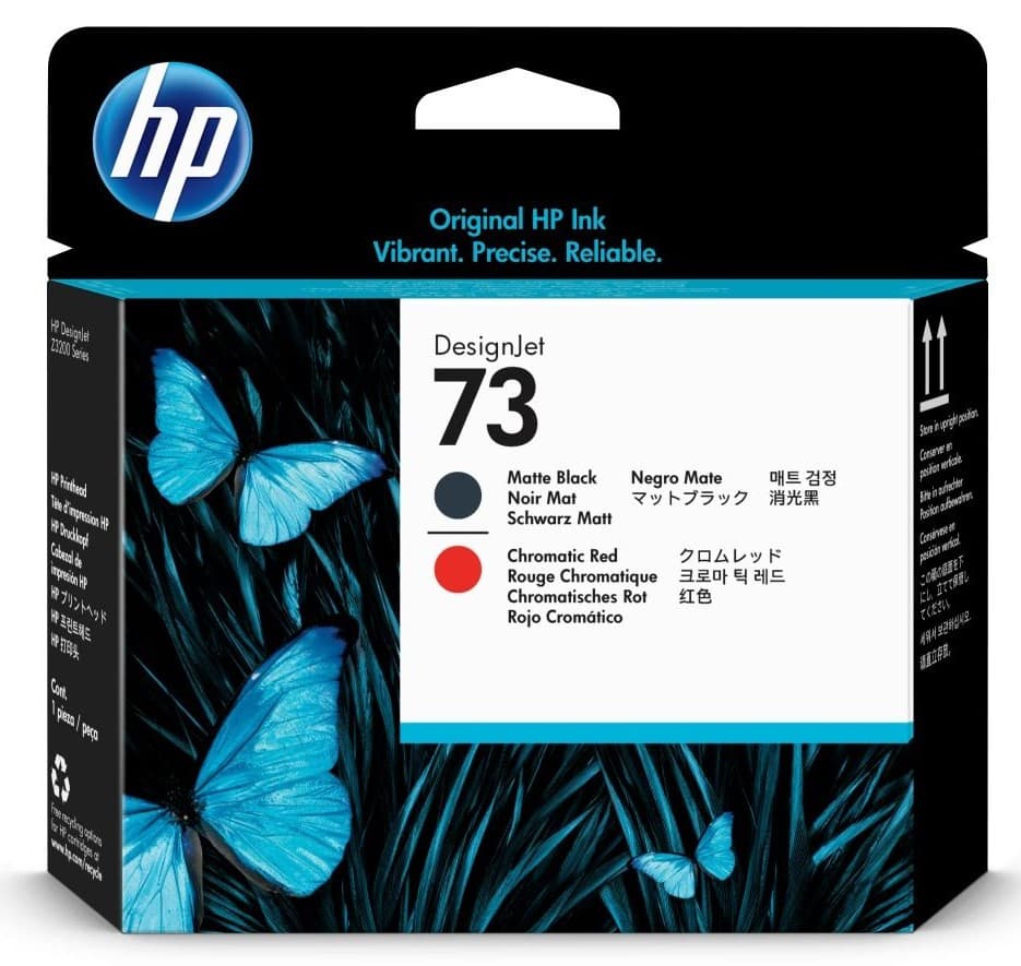 Cap de printare original HP 73 Matte Black & Chromatic Red (CD949A)