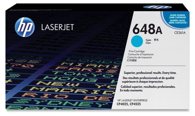 Cartus de toner (11K) HP 648A Cyan (CE261A)
