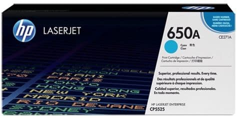 Cartus de toner (15K) HP 650A Cyan (CE271A)