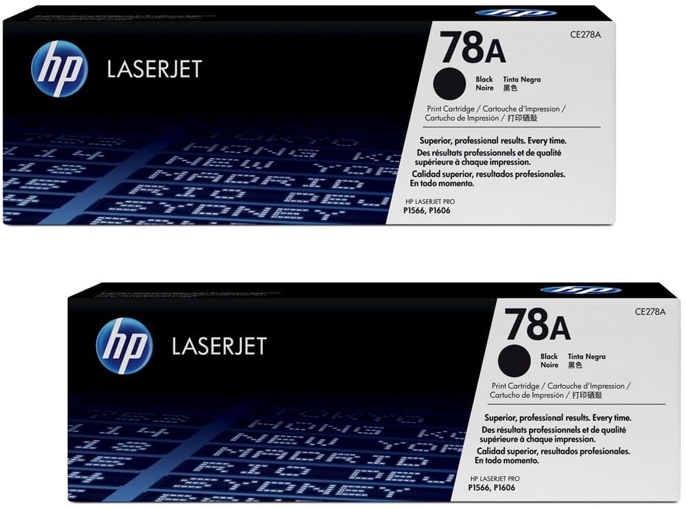Cartus de toner x2 (4.2K) HP 78A Black Dual Pack (CE278AD)