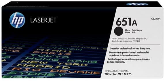 Cartus de toner (13.5K) HP 651A Black (CE340A)