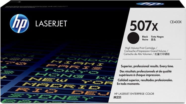 Cartus de toner (11K) HP 507X Black (CE400X)