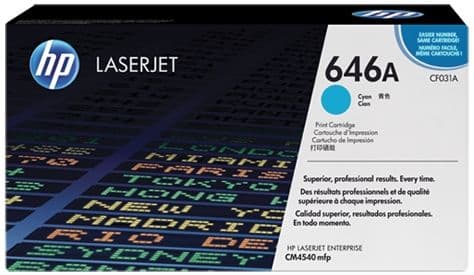 Cartus de toner (12.5K) HP 646A Cyan (CF031A)