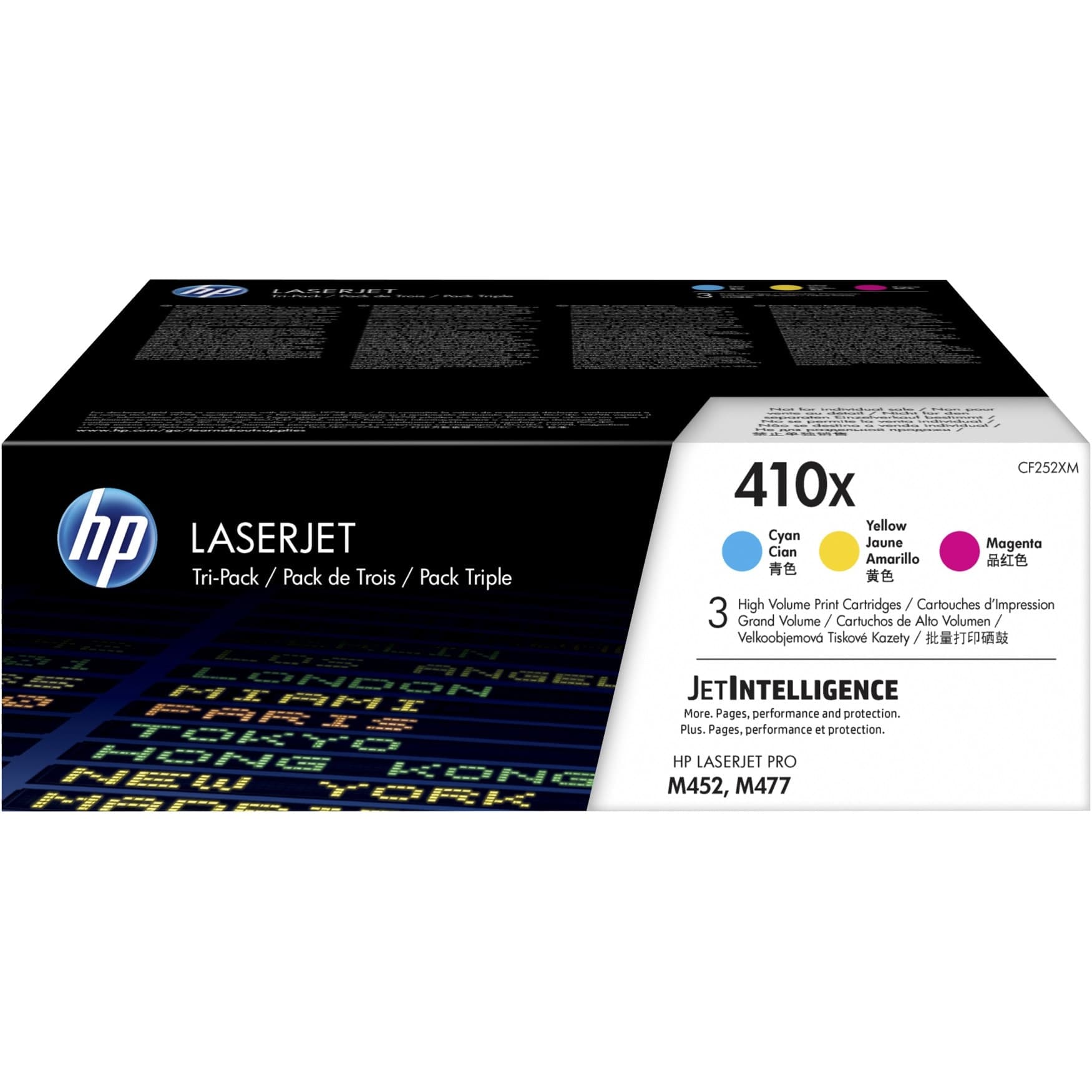 Set cartuse de toner HP 410X Cyan/ Magenta/ Yellow (CF252XM, CMY)