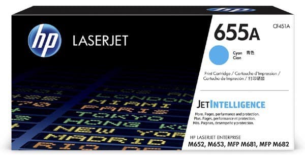 Cartus de toner (10.5K) HP 655A Cyan (CF451A)