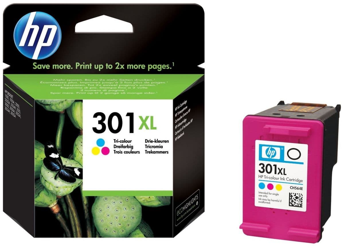 Cartus de cerneala original HP 301XL Color (CH564EE)