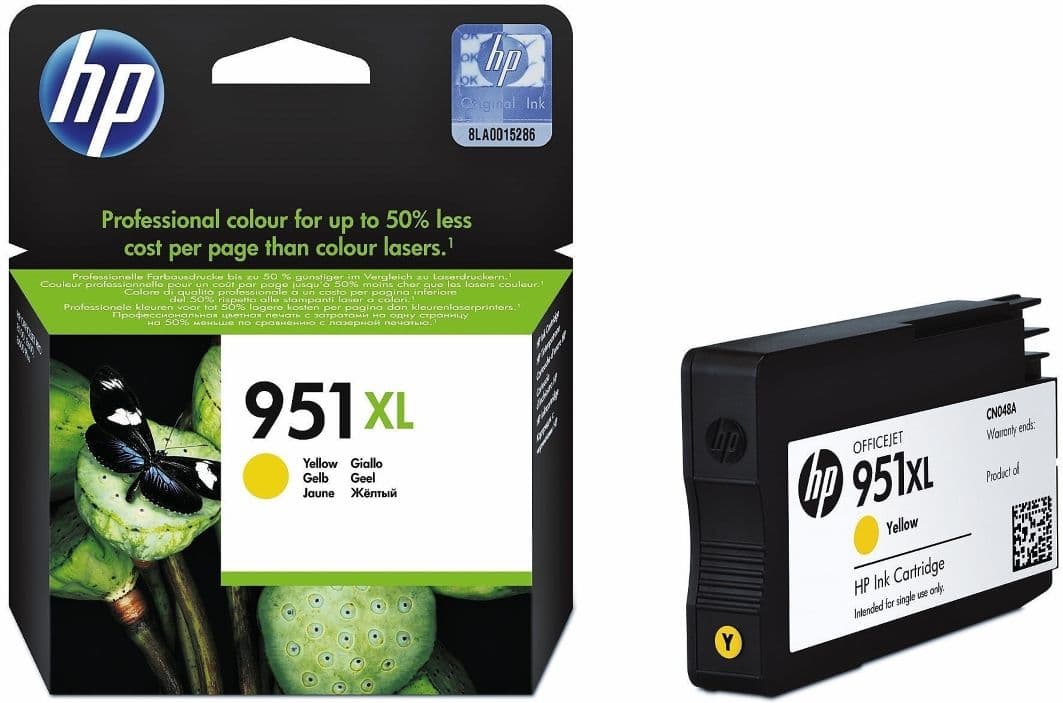 Cartus de cerneala original HP 951XL Yellow (CN048AE)