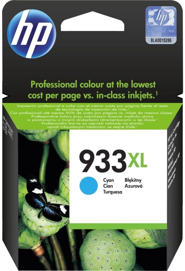 Cartus de cerneala original HP 933XL Cyan (CN054AE)