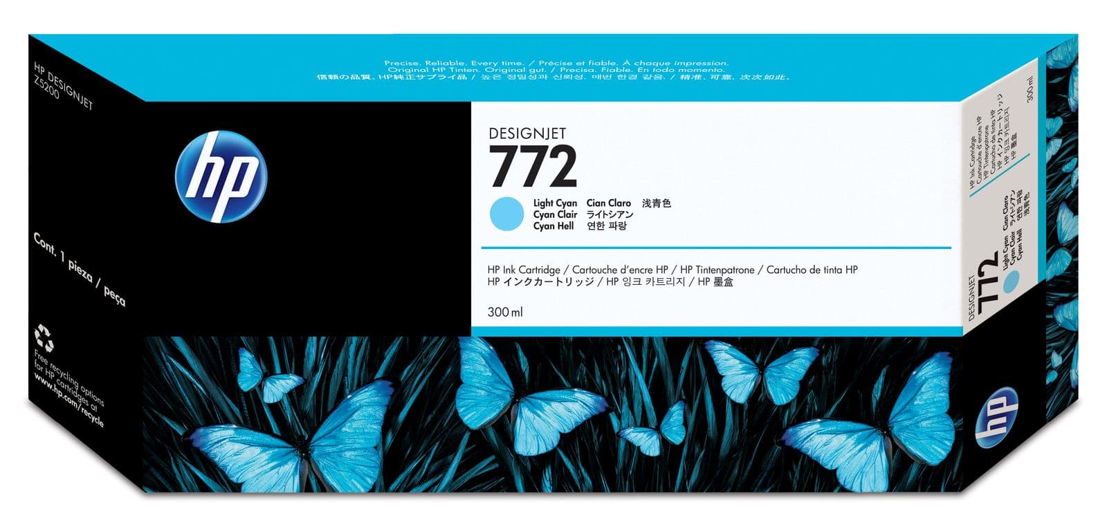 Cartus de cerneala original HP 772 Light Cyan (CN632A)