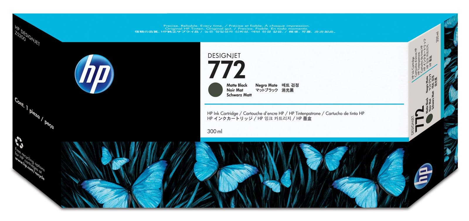 Cartus de cerneala original HP 772 Matte Black (CN635A)