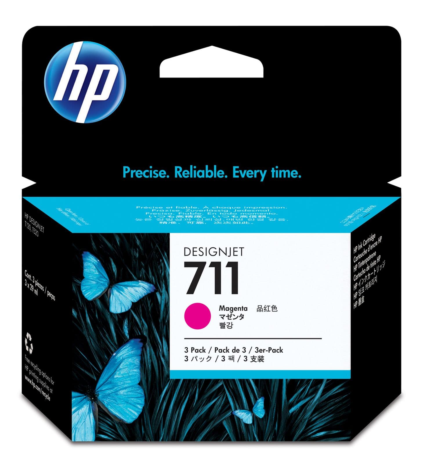 Cartus de cerneala original HP 711 Magenta (CZ135A)
