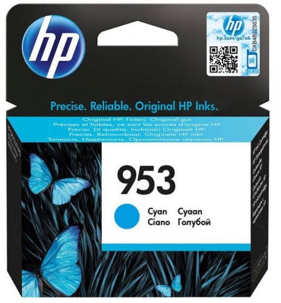 Cartus de cerneala original HP 953 Cyan (F6U12AE)