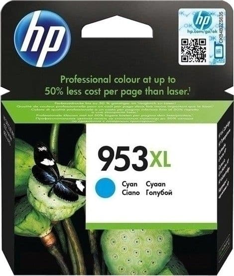 Cartus de cerneala original HP 953XL Cyan (F6U16AE)