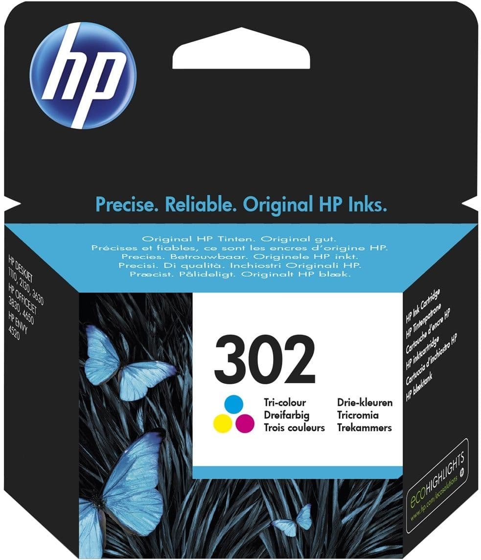 Cartus de cerneala original HP 302 Color (F6U65AE)