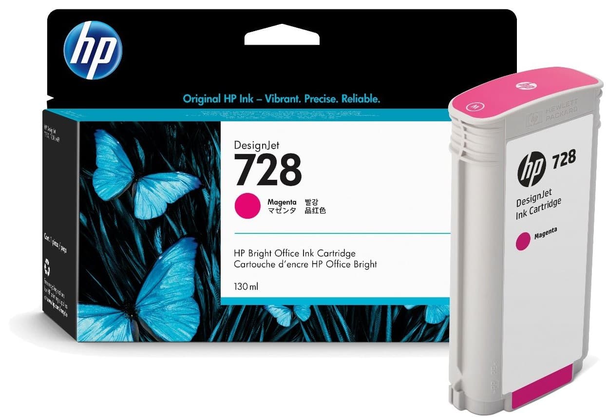 Cartus de cerneala original HP 728 Magenta (F9J66A)