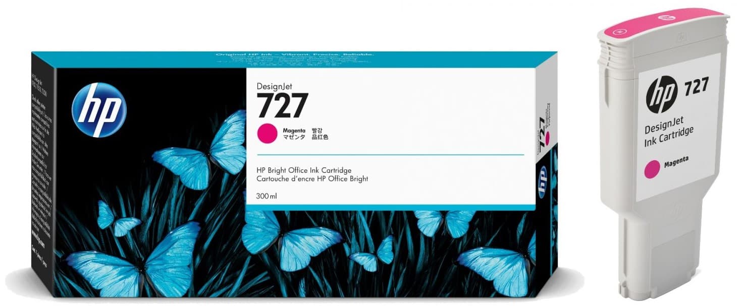 Cartus de cerneala original HP 727 Magenta (F9J77A)